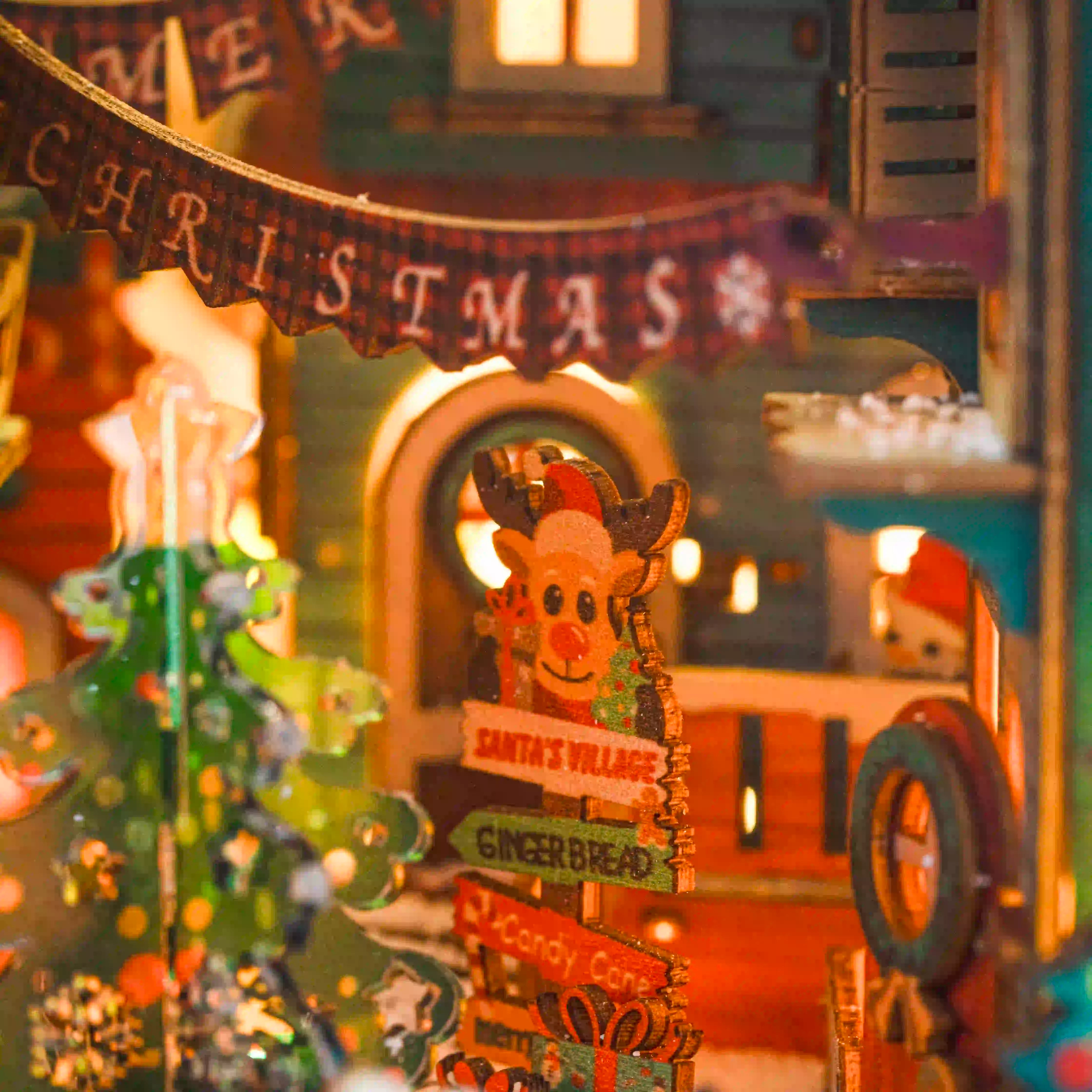 Book Nook Christmas Night DIY kit - BN017
