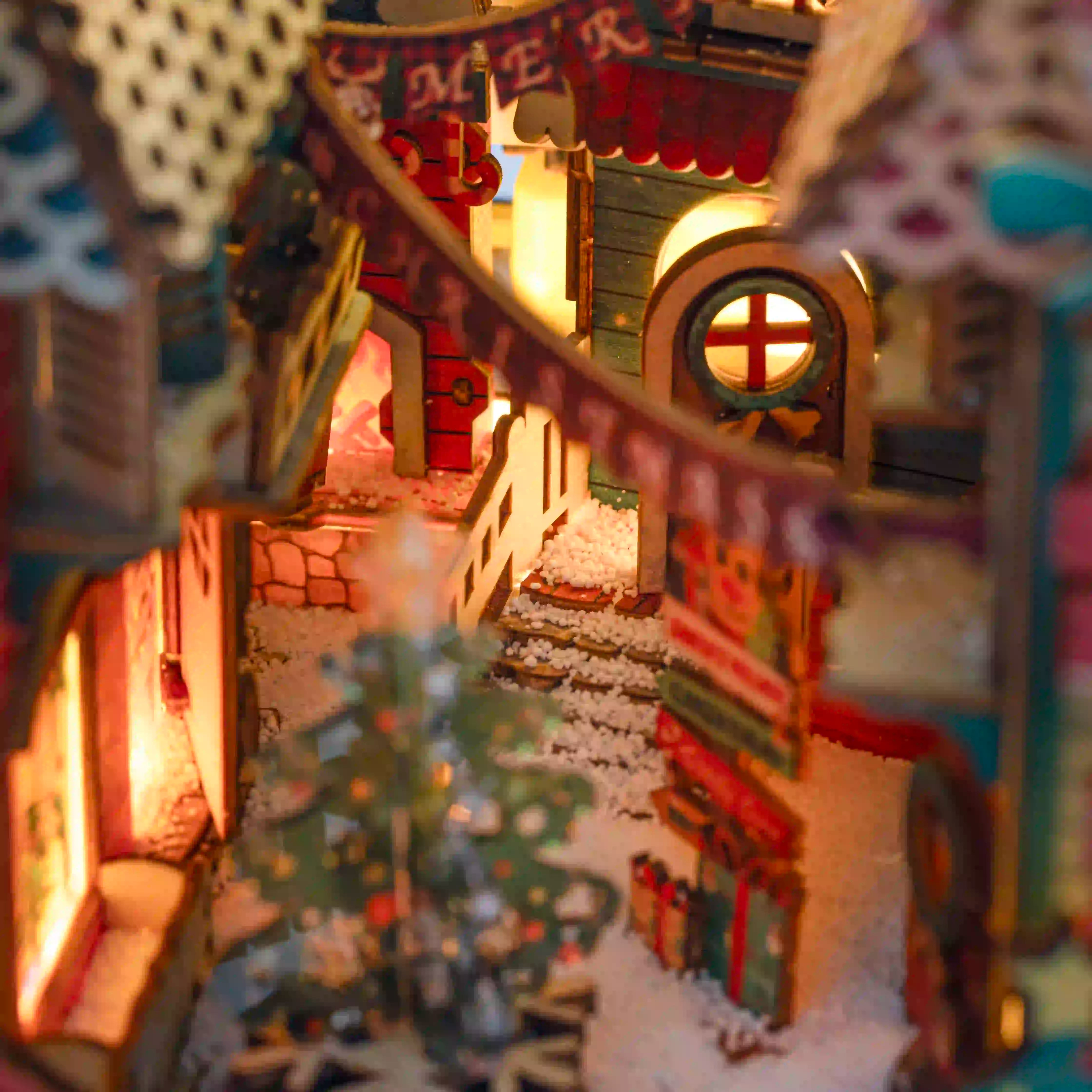 Book Nook Christmas Night DIY kit - BN017