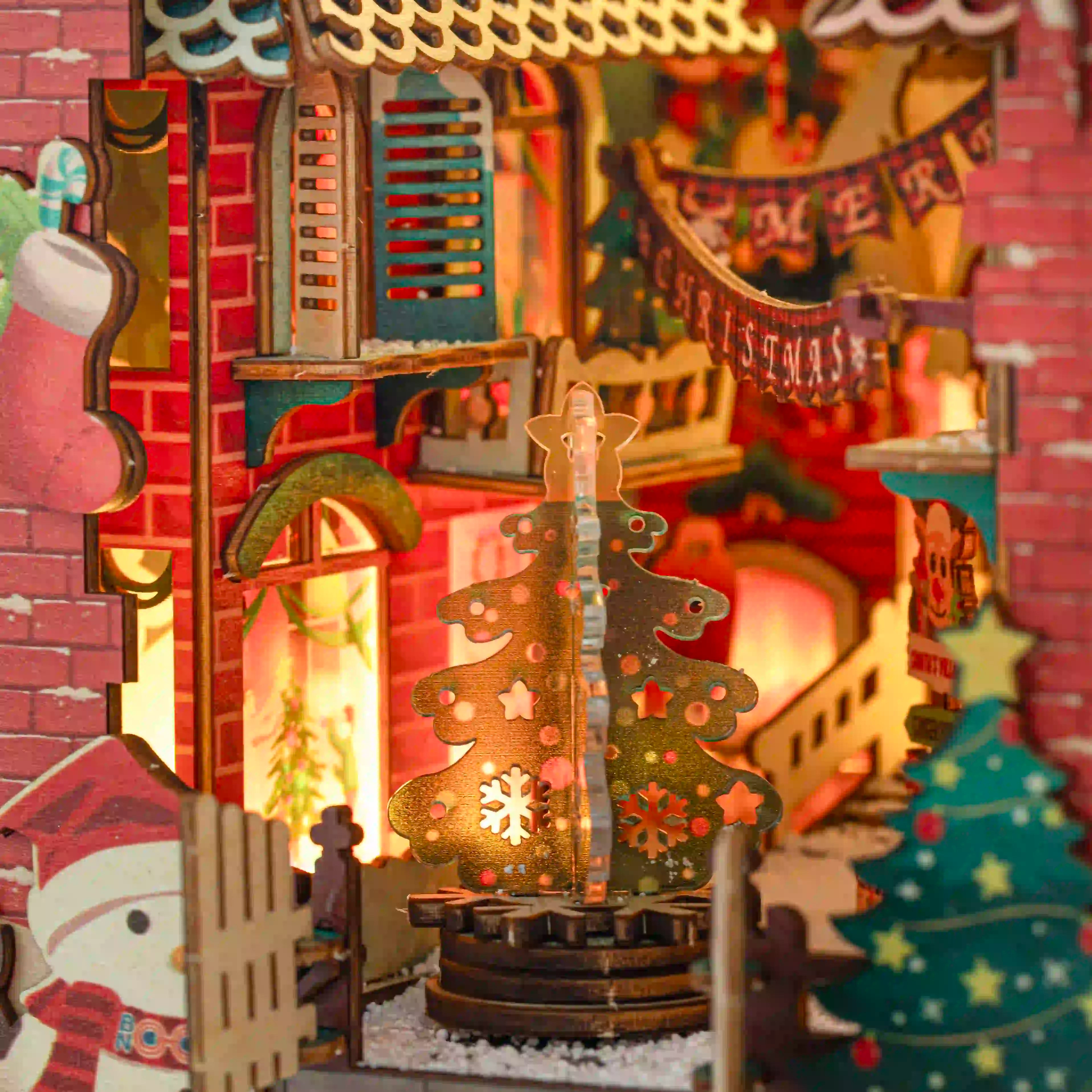 Book Nook Christmas Night DIY kit - BN017