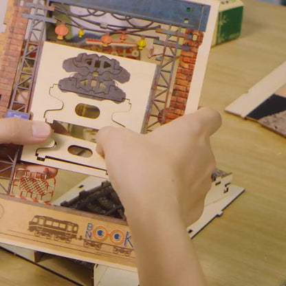 Book Nook Ha Noi Train Coffee Street DIY kit - Viet Nam DIY kit - BN014