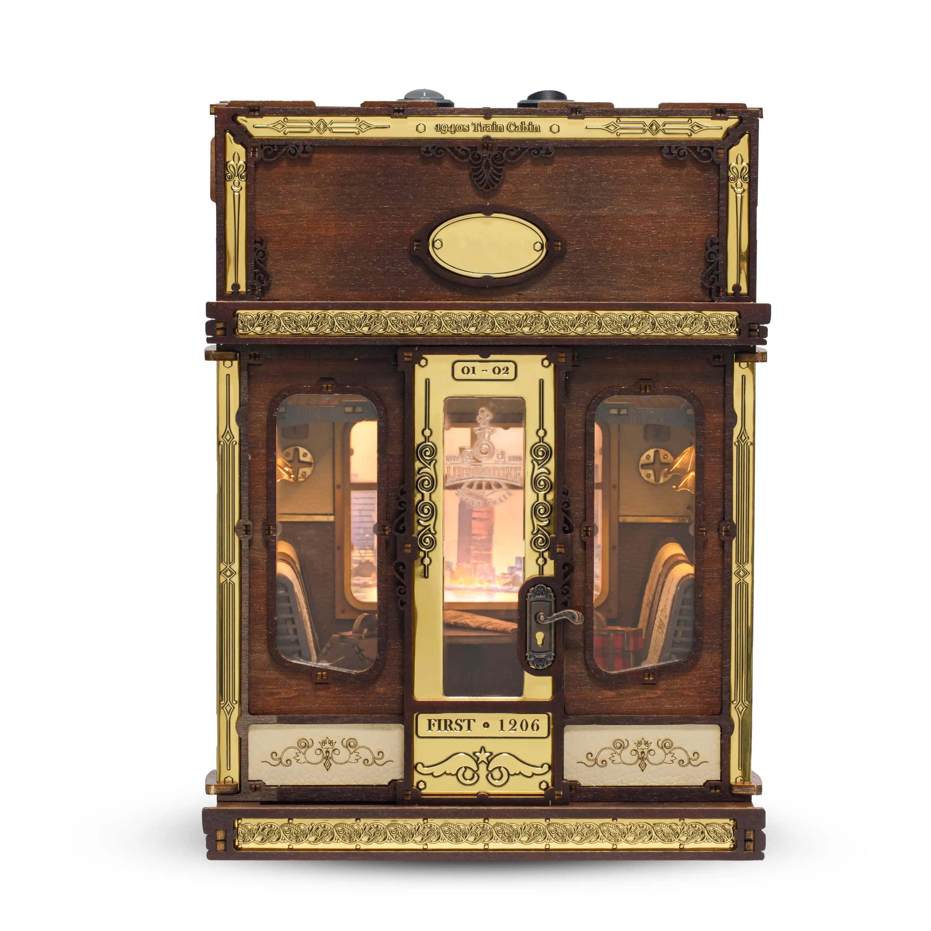 Book Nook 1940s Train Cabin DIY kit - BN003