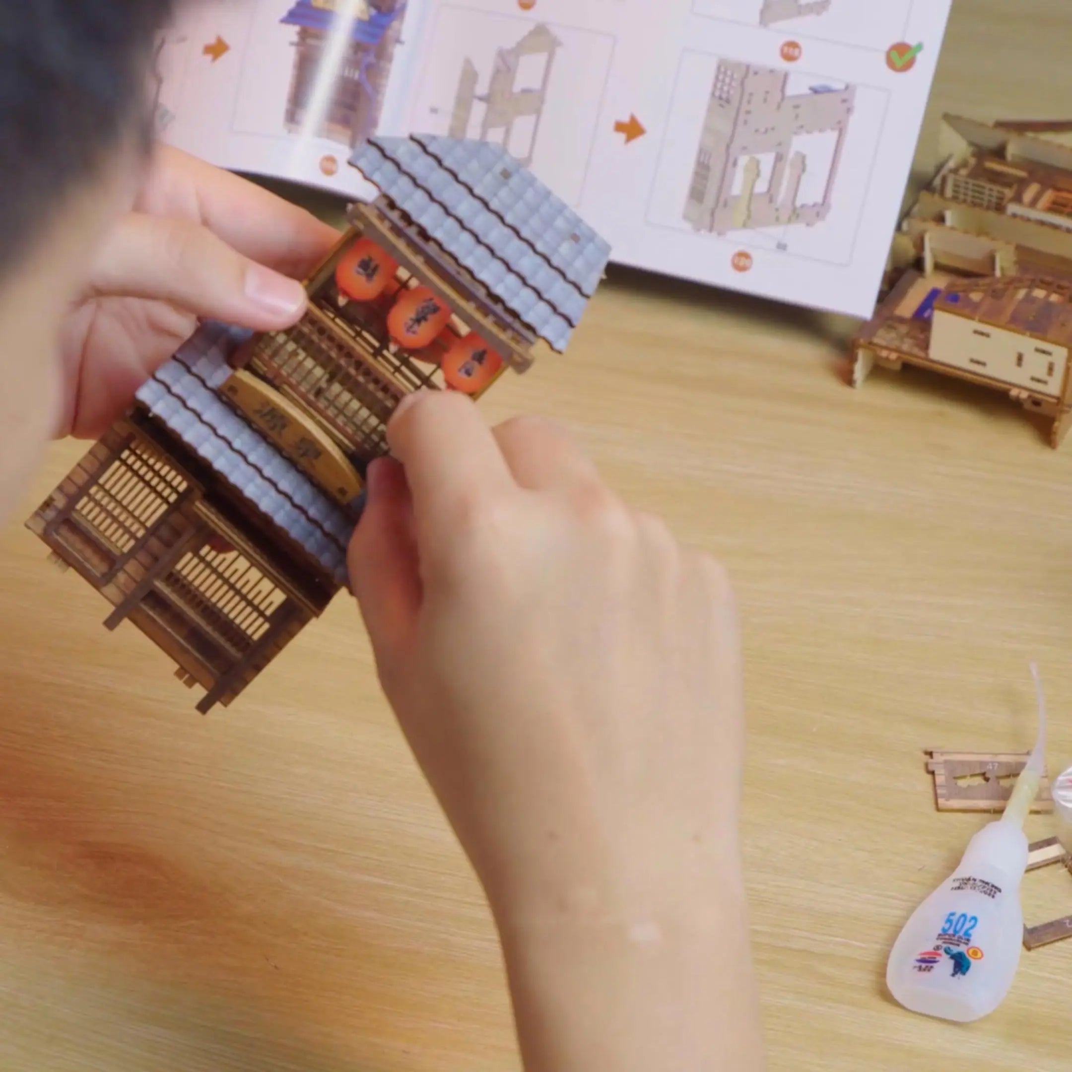 Book Nook Sawara Town DIY kit - BN008