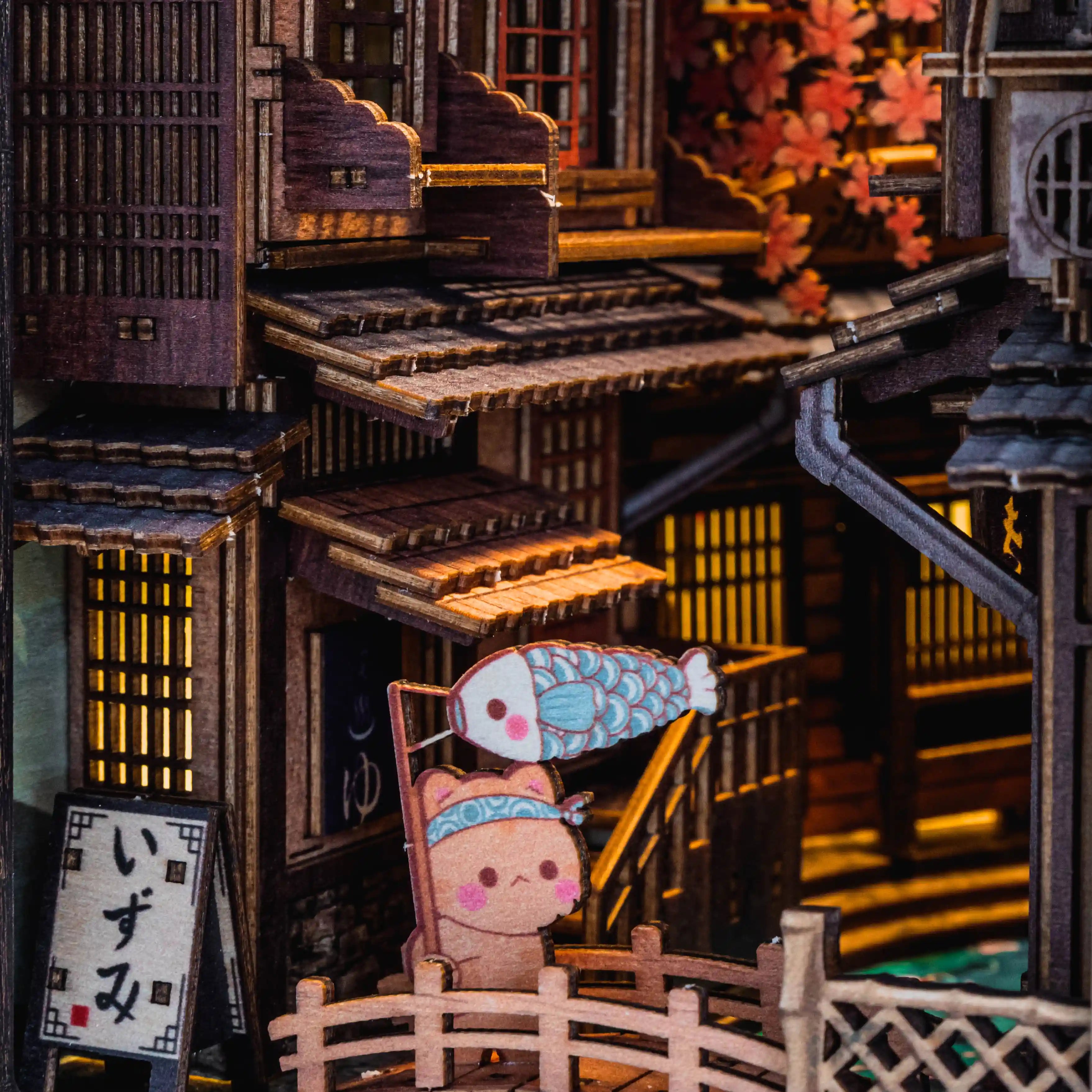 Book Nook Sawara Town DIY kit - BN008