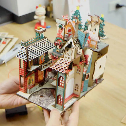 Book Nook Christmas Night DIY kit - BN017