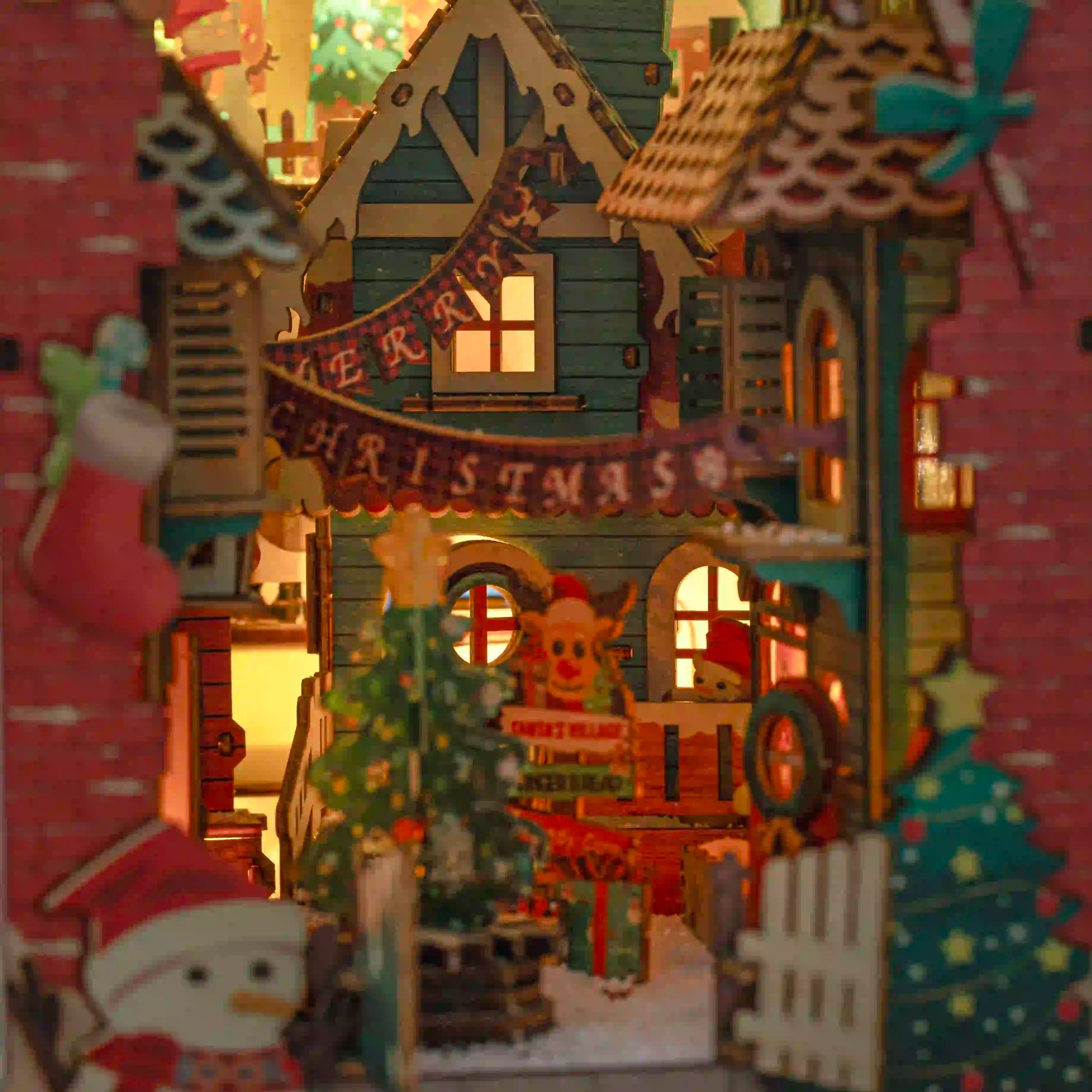 Book Nook Christmas Night DIY kit - BN017