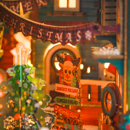 Book Nook Christmas Night DIY kit - BN017